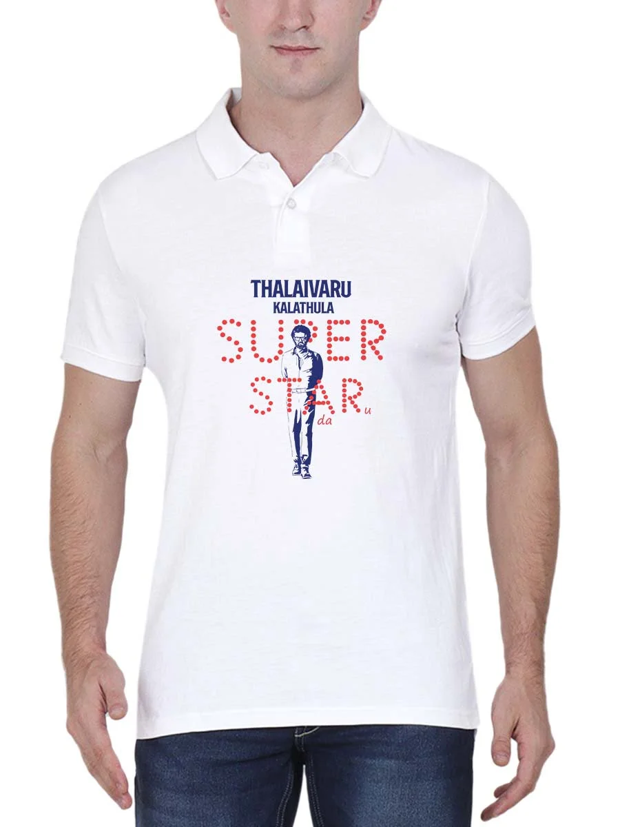 Hukum Lyrics - Thalaivaru Kalathula Superstaru Men Polo Collar Rajini T-Shirt