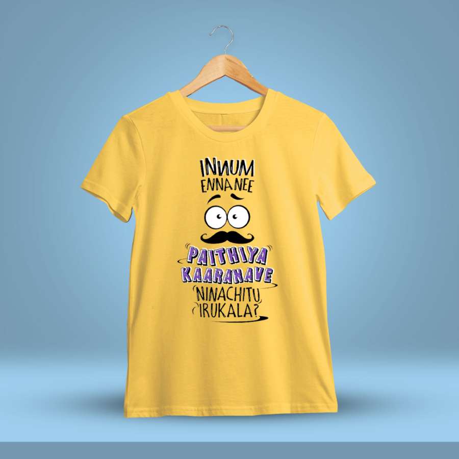 Innum Enna Nee Paithiya Kaaranave Yellow T-Shirt