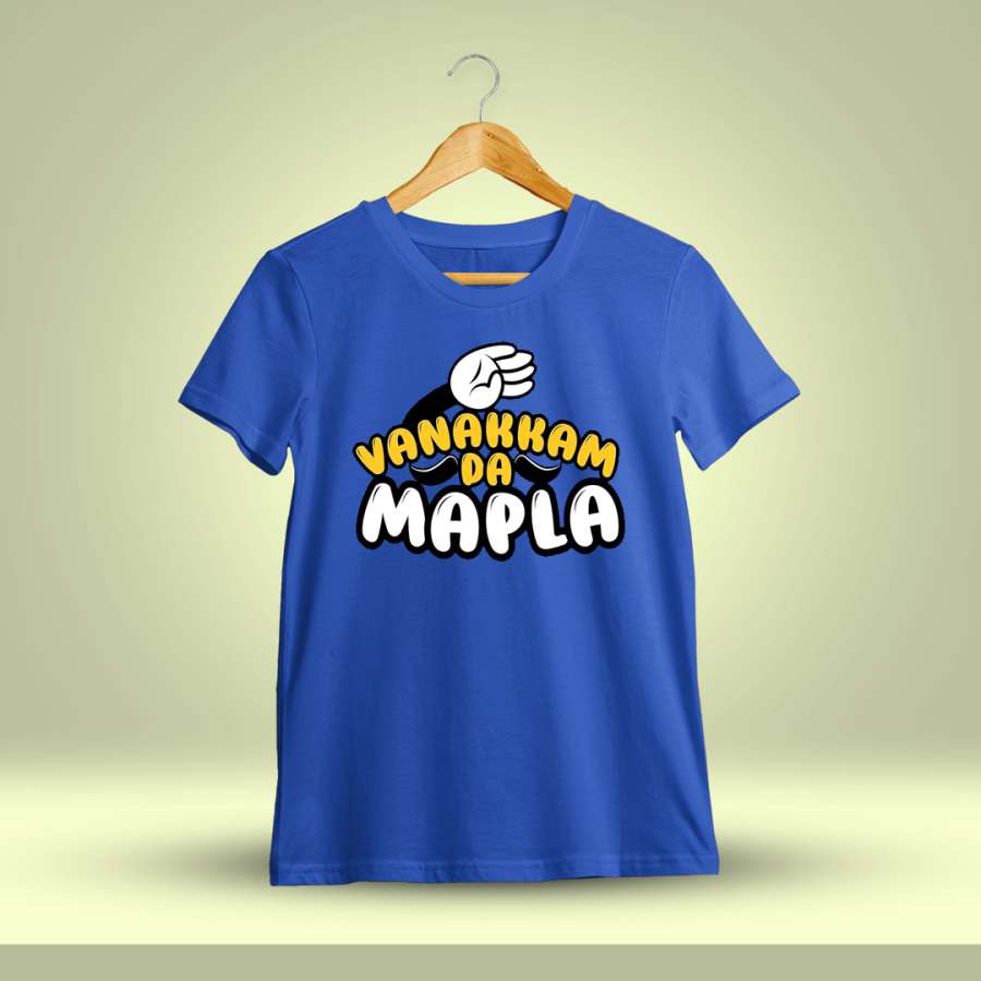 Vanakkam Da Mapla Tamil Meme - Royal Blue T-Shirt