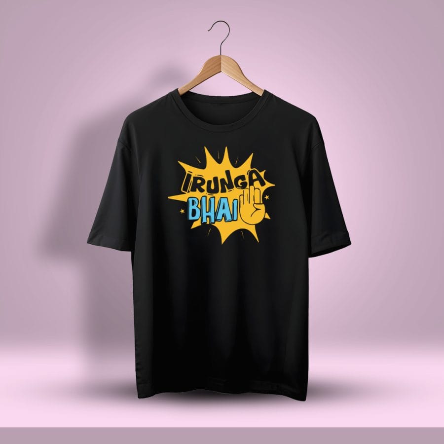 Irunga Bhai Crazy Tamil Oversized T-Shirt